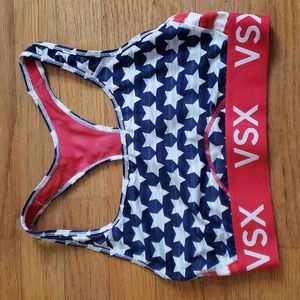 Victoria's Secret american flag sports bra